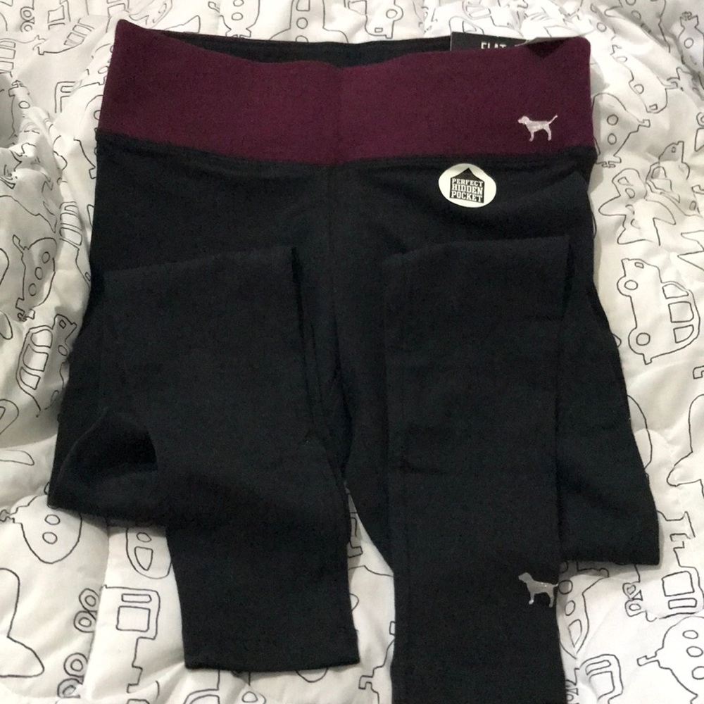 Pink flat leggings